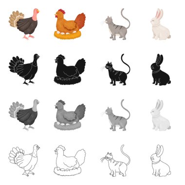 Üreme ve mutfak simge vektör Illustration. Set ıslahının ve organik hisse senedi için vektör simgesi.