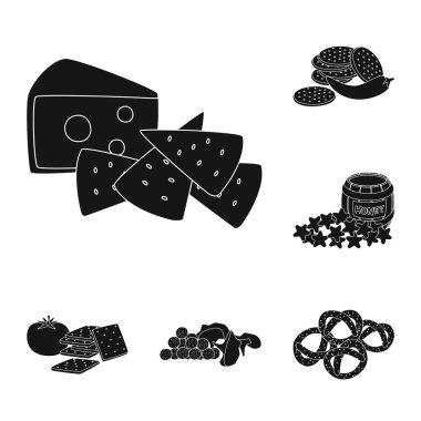 Madde ve organik işareti vektör çizimi. Madde ve ürün stok vektör çizim seti.