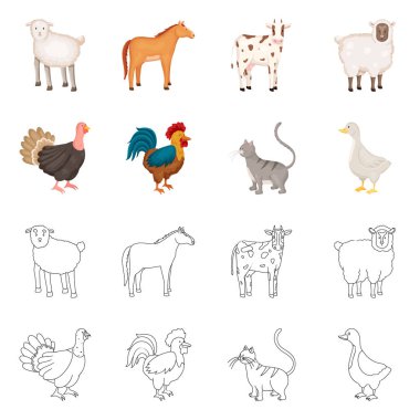 Üreme ve mutfak işareti tasarımı vektör. Koleksiyon ıslahının ve organik hisse senedi vektör çizim.