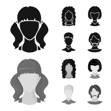 Profesyonel ve fotoğraf logo vektör tasarımı. Profesyonel kümesi ve hisse senedi için profil vektör simgesi.