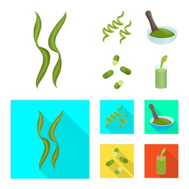 Protein ve deniz işareti yalıtılmış nesne. Protein ve web için doğal hisse senedi simgesi.