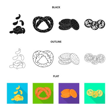 Vektör illüstrasyon işareti bar ve Oktoberfest. Oktoberfest ve hisse senedi için pişirme vektör simgesi ayarla.