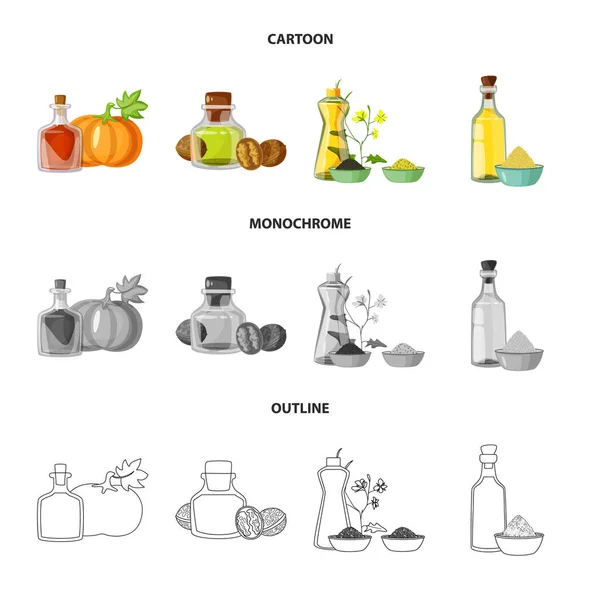 Векторні ілюстрації здорового і рослинного логотипу. Набір здорового та сільськогосподарського запасу Векторні ілюстрації . — стоковий вектор