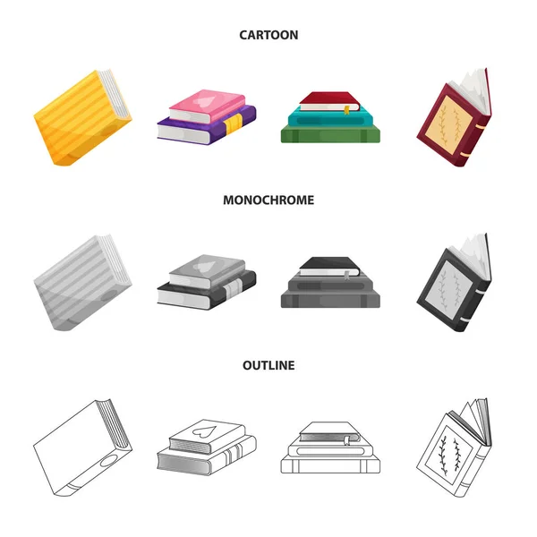 Conception vectorielle de la formation et logo de couverture. Ensemble d'illustration vectorielle de stock de formation et librairie . — Image vectorielle