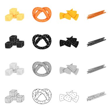 Oktoberfest ve bar simge vektör tasarımı. Oktoberfest ve hisse senedi vektör çizim pişirme.