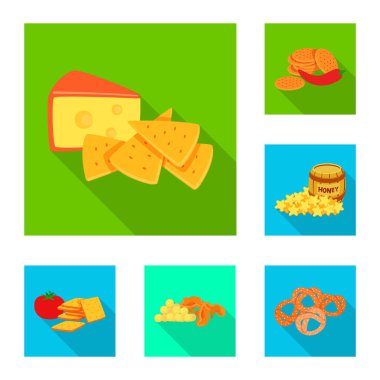 Tat ve daiç simgesi yalıtılmış nesne. Tat ve organik hisse senedi vektör çizim.