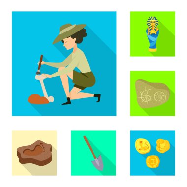 Hikaye ve öğeleri simge vektör Illustration. Hikaye ve öznitelikleri hisse senedi vektör çizim topluluğu.