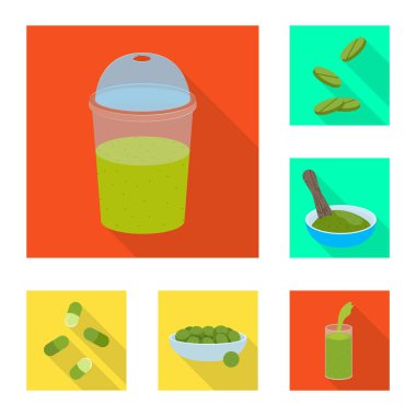 Protein ve deniz işareti yalıtılmış nesne. Protein ve web için doğal hisse senedi simgesi.