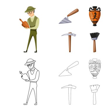 Hikaye ve öğeleri işaret yalıtılmış nesne. Hisse senedi için hikaye ve öznitelikleri vektör simge kümesi.