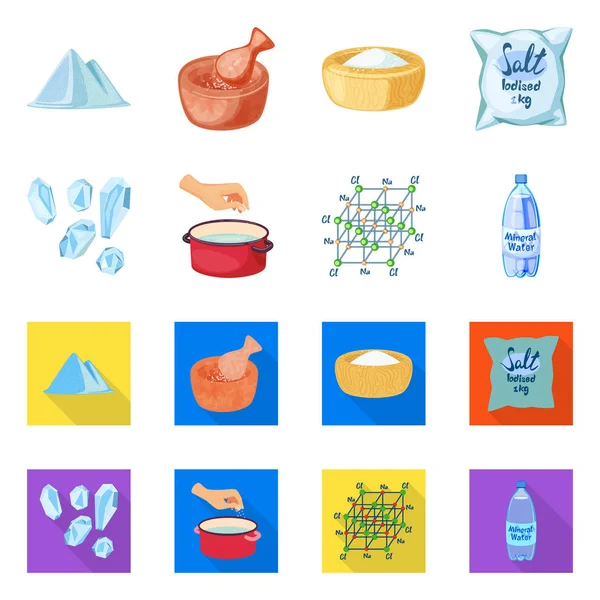 Ilustración vectorial de cocina y logotipo marino. Colección de cocina y hornear símbolo de stock para la web . — Archivo Imágenes Vectoriales