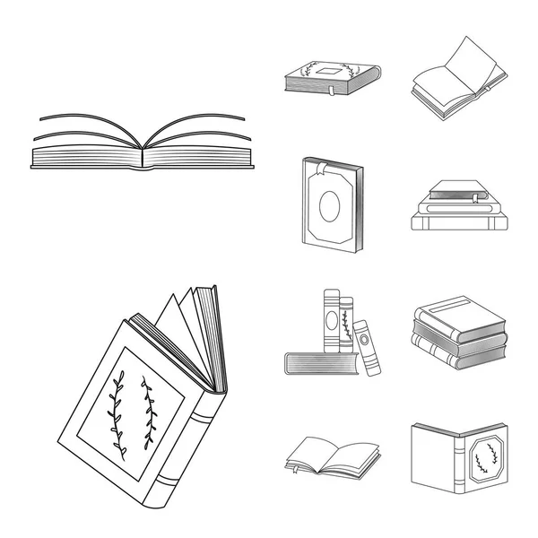 Векторное проектирование учебно-литературного знака. Коллекция иконок изучения и исходного вектора для склада . — стоковый вектор