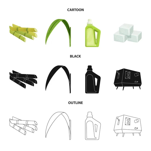 Vectorillustratie van boerderij en landbouw symbool. Collectie van boerderij en technologie aandelensymbool voor web. — Stockvector