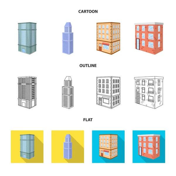 Projeto vetorial de construção e construção sinal. Conjunto de símbolo de estoque de construção e propriedade para web . —  Vetores de Stock