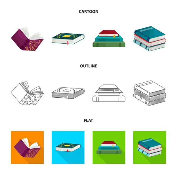 Eğitim ve kapak simge vektör Illustration. Eğitim ve kitabevi hisse senedi vektör çizim koleksiyonu. — Stok Vektör