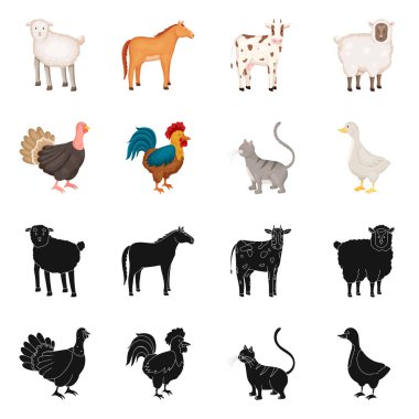 Üreme ve mutfak simge vektör Illustration. Set ıslahının ve organik stok vektör çizim.