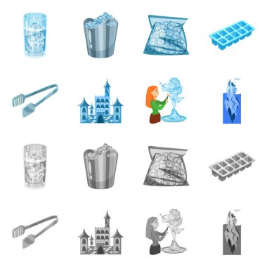 Doku ve donmuş işareti vektör tasarımı. Doku ve şeffaf hisse senedi vektör çizim.