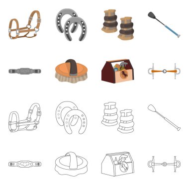 Ekipman ve Binicilik sembolü yalıtılmış nesne. Ekipman ve rekabet hisse senedi simgesi için web topluluğu.