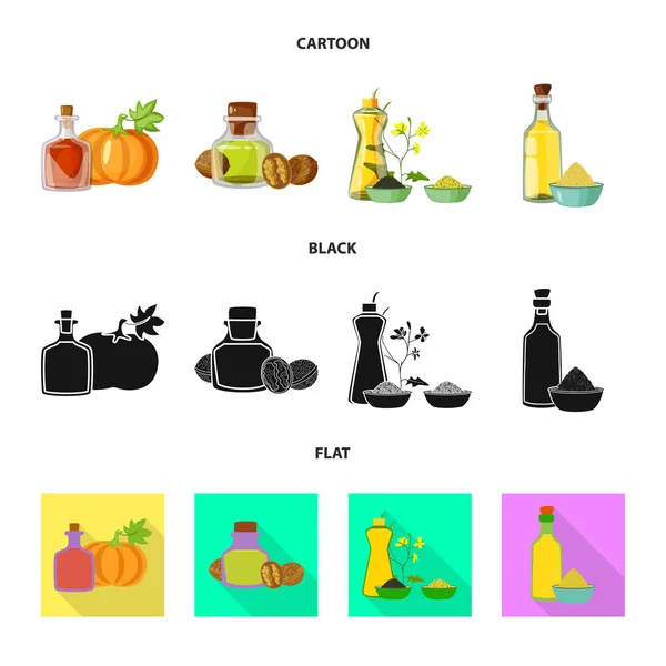 Ilustración vectorial del icono saludable y vegetal. Colección de icono de vector saludable y agrícola para stock . — Archivo Imágenes Vectoriales