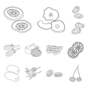 Gıda ve ham sembolü yalıtılmış nesne. Gıda topluluğu ve hisse senedi için doğa vektör simgesi.