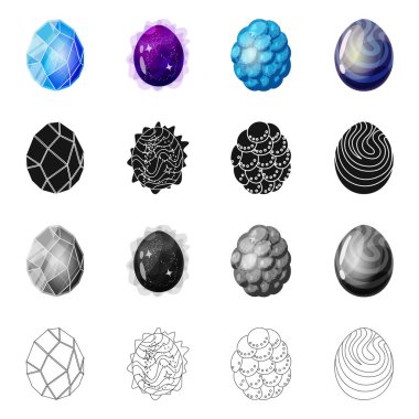 Hayvan ve tarih öncesi işareti yalıtılmış nesne. Hisse senedi için hayvan ve sevimli vektör simge topluluğu.