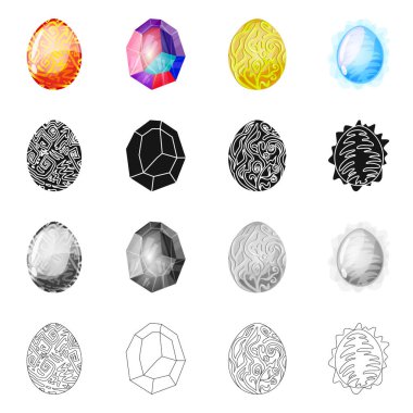 Hayvan ve tarih öncesi işareti vektör tasarımı. Hayvan ve sevimli hazır vektör çizim seti.