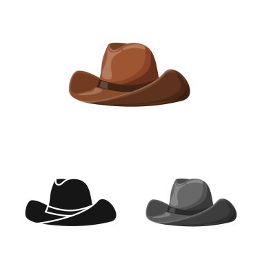 Giyim ve kap simge vektör tasarımı. Giyim ve web için bere hisse senedi simgesi.