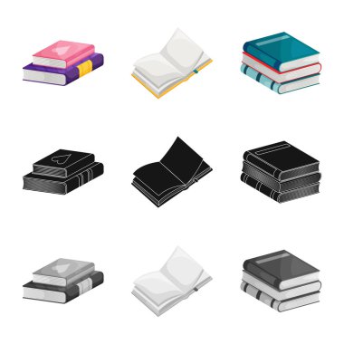 Eğitim ve kapak simge vektör Illustration. Eğitim ve kitabevi hisse senedi vektör çizim koleksiyonu.