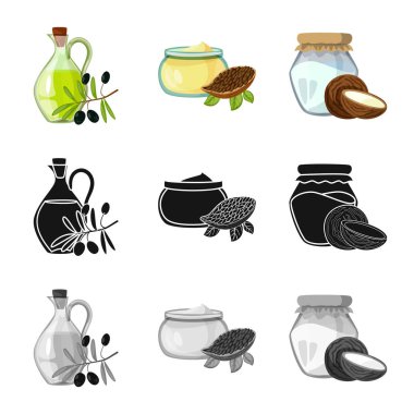 Sağlıklı ve sebze simge vektör tasarımı. Sağlıklı kümesi ve web için tarım hisse senedi simgesi.