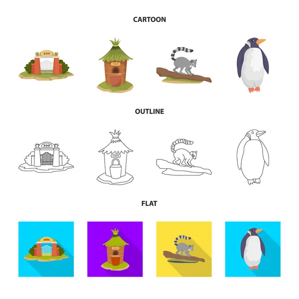 Ilustración vectorial de la naturaleza y símbolo de diversión. Conjunto de naturaleza y entretenimiento vector icono para stock . — Archivo Imágenes Vectoriales