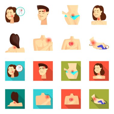 Hastane ve işleme logo vektör tasarımı. Hastane ayarla ve stok vektör çizim yardım.