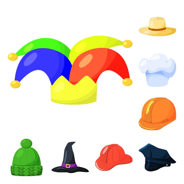 Şapkalar ve napper simge vektör Illustration. Şapkalar ve kask hisse senedi simgesi için web topluluğu. — Stok Vektör