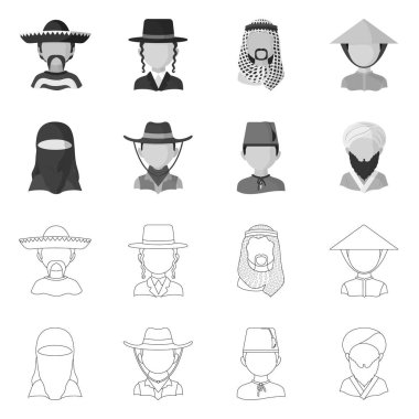 Kopyacı ve ikamet sembolü yalıtılmış nesne. Kopyacı ve kültür hisse senedi simgesi web için set.