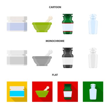 Perakende ve sağlık sembol vektör tasarımı. Hisse senedi için perakende ve sağlık vektör simge topluluğu.