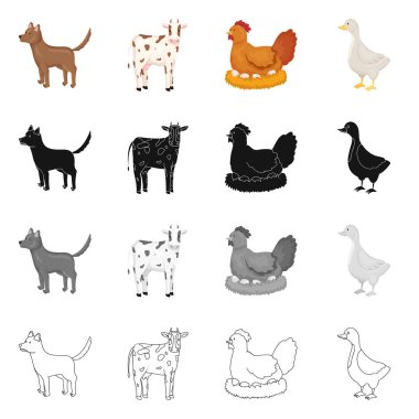 Üreme ve mutfak işareti çizimi vektör. Koleksiyon ıslahının ve organik hisse senedi vektör çizim.