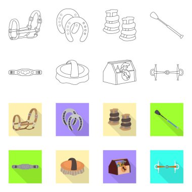 Vektör çizim ekipmanları ve iz sürme. Web için ekipman ve rekabet hisse senedi simgesi kümesi.