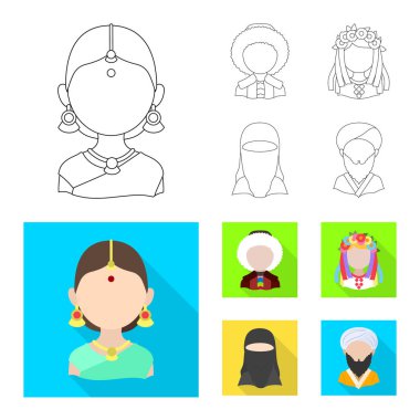 Kopyacı ve yerleşik simge yalıtılmış nesne. Kopyacı ve kültür hisse senedi vektör çizim.