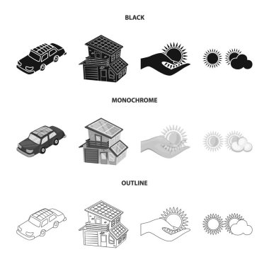 Yenilik ve teknoloji logo vektör tasarımı. Yenilik ve doğa hisse senedi vektör çizim koleksiyonu.