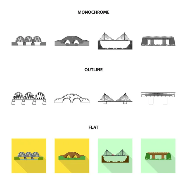 Ilustración vectorial del icono de conexión y diseño. Conjunto de conexión e ilustración de vectores laterales . — Vector de stock