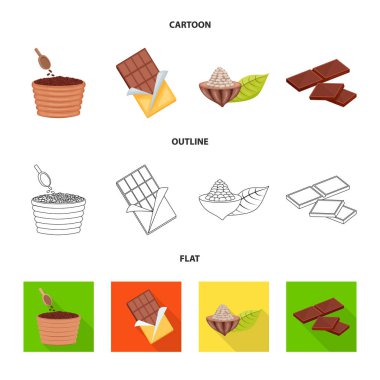 Gıda ve nefis simge vektör tasarımı. Gıda ve hisse senedi için kahverengi vektör simge kümesi.