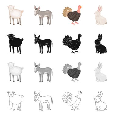 Üreme ve mutfak simge vektör Illustration. Set ıslahının ve organik web için hisse senedi simgesi.