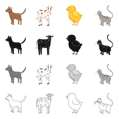 Üreme ve mutfak işareti çizimi vektör. Set ıslahının ve organik hisse senedi için vektör simgesi.