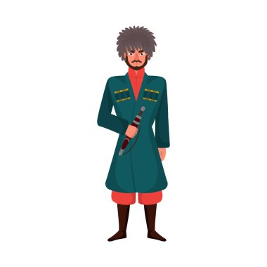 Gürcüce, adam işareti yalıtılmış nesne. Hisse senedi için Gürcüce, kostüm vektör simge kümesi.