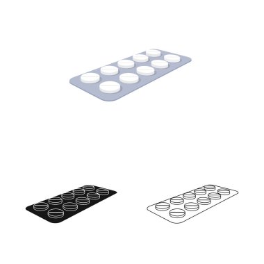 Perakende ve sağlık simge vektör Illustration. Web için perakende ve sağlık hisse senedi simgesi kümesi.
