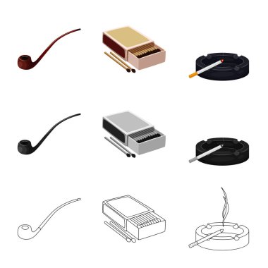 Çöp ve dur işareti yalıtılmış nesne. Web için çöp ve alışkanlık hisse senedi simgesi kümesi.