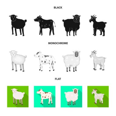 Üreme ve mutfak logo vektör tasarımı. Koleksiyon ıslahının ve organik vektör hisse senedi simgesi.