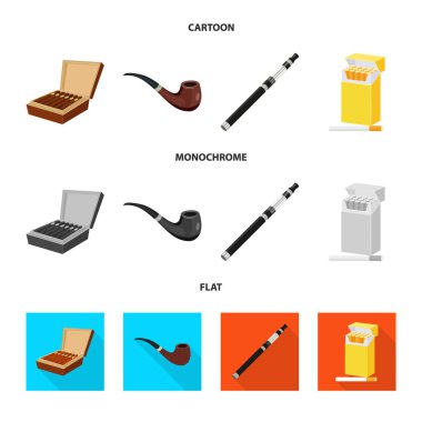 Çöp ve dur işareti yalıtılmış nesne. Hisse senedi için çöp ve alışkanlık vektör simge kümesi.