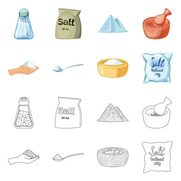 Ilustración vectorial de cocina y símbolo del mar. Colección de cocina y hornear símbolo de stock para la web . — Vector de stock