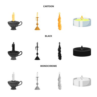 Gevşeme ve alev simge vektör Illustration. Gevşeme ve balmumu hisse senedi vektör çizim koleksiyonu.