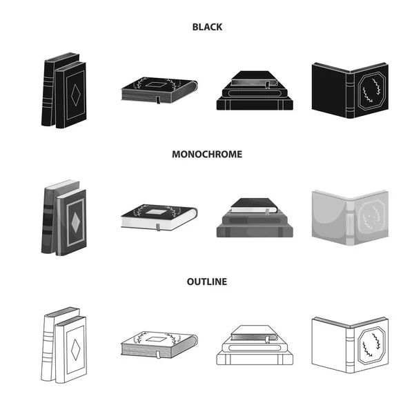 Eğitim ve kapak simge vektör Illustration. Eğitim ve kitabevi hisse senedi simgesi için web topluluğu. — Stok Vektör