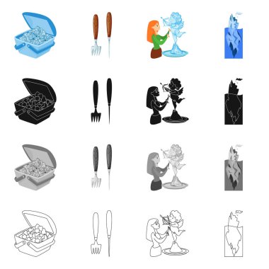 Doku ve donmuş işareti vektör tasarımı. Doku ve şeffaf hisse senedi vektör çizim koleksiyonu.